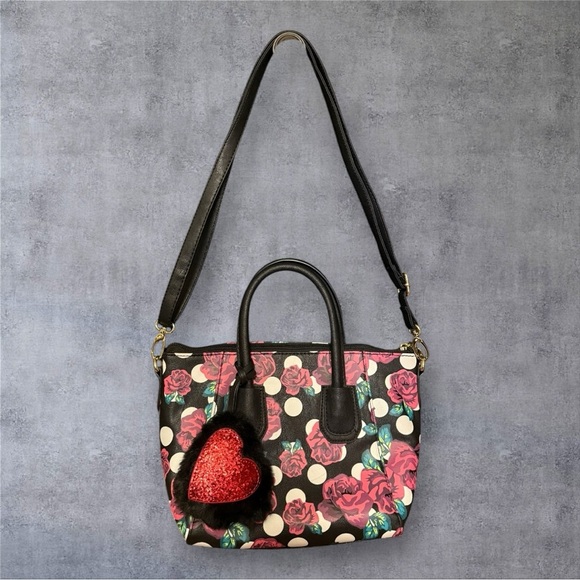 Luv Betsey By Betsey Johnson Small Satchel W/Crossbody Strap - NWOT - Picture 4 of 10